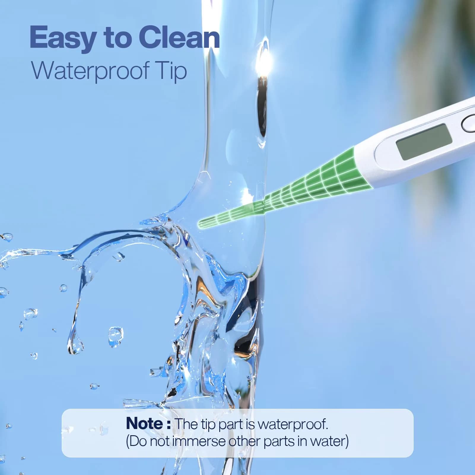Boncare 10 Seconds Oral Thermometer Dark Green | Accurate & Safe Digital Thermometer for Adults and Kids - view 5