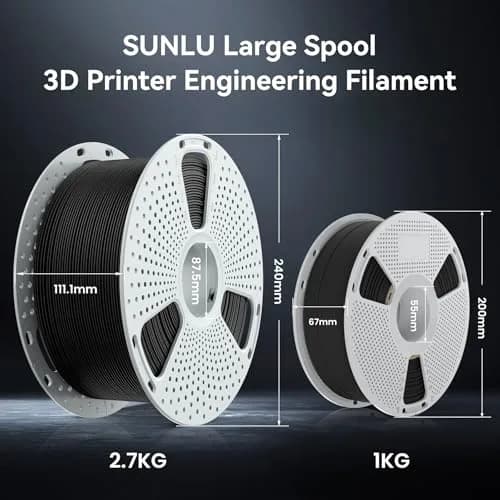 SUNLU Easy PA Natural 1kg (1000g) Nylon 3D Printer Filament | High Strength, Warp-Free, Heat Resistant thumbnail 2