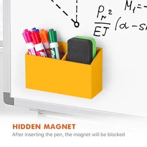 BEYGORM Magnetic Dry Erase Marker Holder with Non-Slip Pad, Acrylic Organizer 15.0 cm (5.9 in) | Attaches Securely to Whiteboards & Fridges thumbnail 4