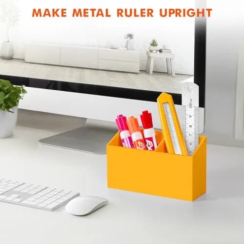 BEYGORM Magnetic Dry Erase Marker Holder with Non-Slip Pad, Acrylic Organizer 15.0 cm (5.9 in) | Attaches Securely to Whiteboards & Fridges thumbnail 6