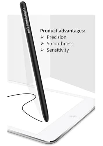 fllynewrite Stylus Pen for AMZ HD 10 Tablet & All Touch Devices (Black) | Universal Compatibility thumbnail 2