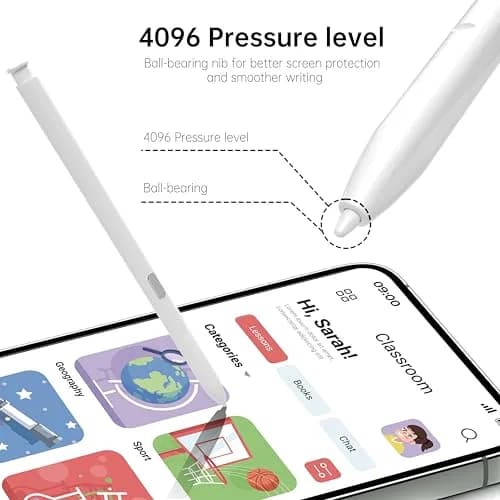 TNRV Galaxy S23/S24/S25 Ultra Stylus Pen Replacement, 4096 Pressure Level, White thumbnail 3