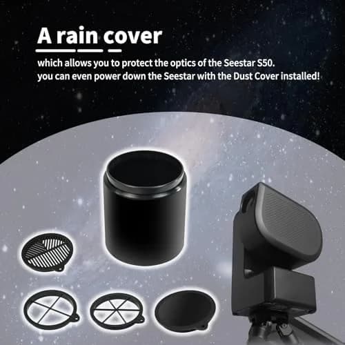 XJJ Dew Shield Combination with Bahtinov Mask & Diffraction Spikes for ZWO SeeStar S50 Telescope thumbnail 7
