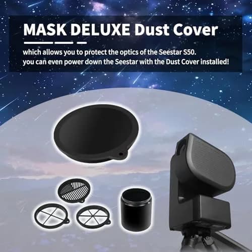 XJJ Dew Shield Combination with Bahtinov Mask & Diffraction Spikes for ZWO SeeStar S50 Telescope thumbnail 8