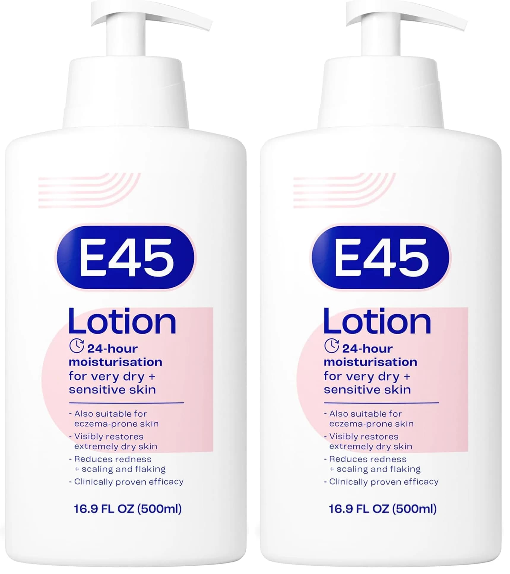 E45 Dermatological Moisturising Lotion 1000 ml (33.8 Fl Oz) | Clinically Tested for Dry, Sensitive Skin