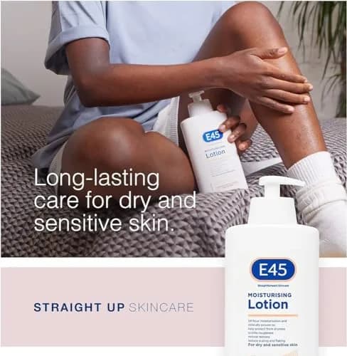 E45 Dermatological Moisturising Lotion 1000 ml (33.8 Fl Oz) | Clinically Tested for Dry, Sensitive Skin thumbnail 4