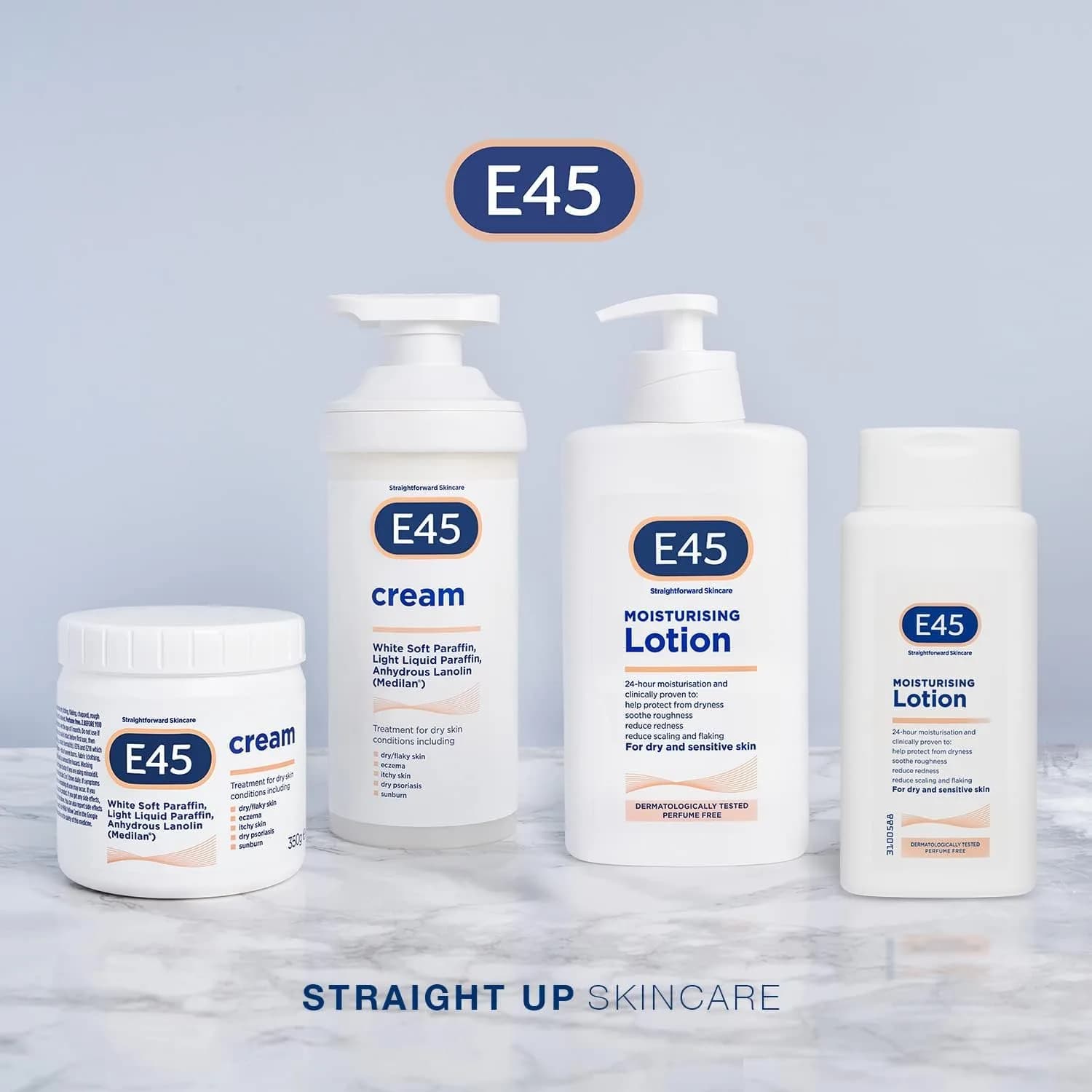 E45 Dermatological Moisturising Lotion 1000 ml (33.8 Fl Oz) | Clinically Tested for Dry, Sensitive Skin - view 5