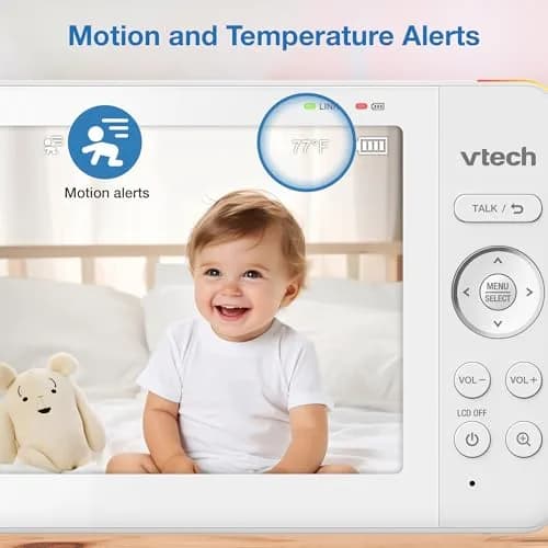 VTech Advanced HQ Max Baby Monitor No WiFi, 7" IPS Screen, 5000mAh Battery | Secure FHSS Connection thumbnail 8