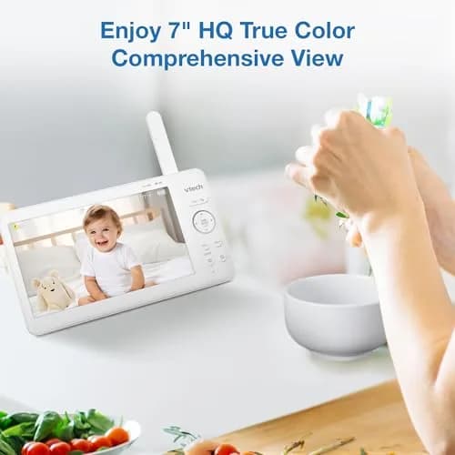 VTech Advanced HQ Max Baby Monitor No WiFi, 7" IPS Screen, 5000mAh Battery | Secure FHSS Connection thumbnail 3