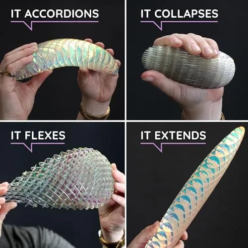 morf Worm 3D Sensory Figgy Fidget Toy, Large, 13.3 cm (5.24 inches) | Bend, Stretch & Wiggle for Focus thumbnail 3