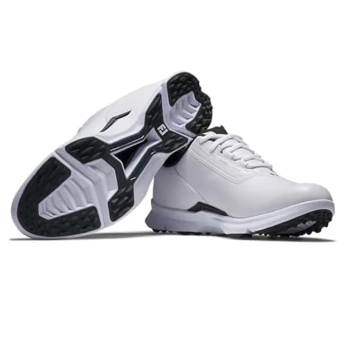FootJoy FJ Fuel Golf Shoe White/White/Black 9.5 | Waterproof, Lightweight & Stable thumbnail 6