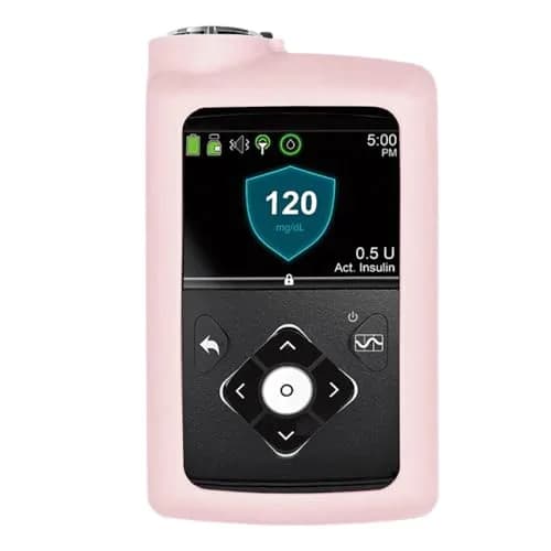 Sugar Medical Medtronic Silicone Protective Insulin Pump Cover Light Pink | Protects from Drops & Falls thumbnail 1