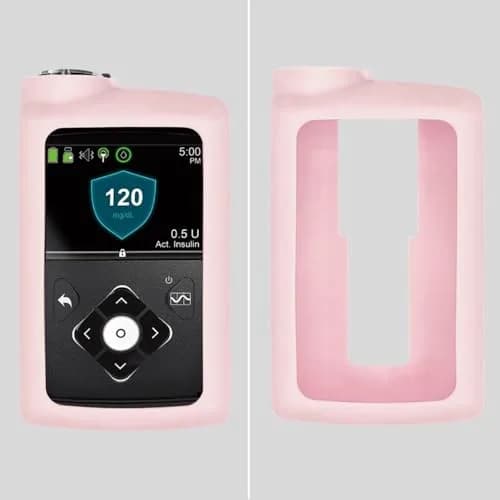 Sugar Medical Medtronic Silicone Protective Insulin Pump Cover Light Pink | Protects from Drops & Falls thumbnail 6