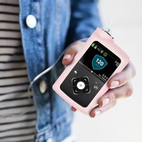 Sugar Medical Medtronic Silicone Protective Insulin Pump Cover Light Pink | Protects from Drops & Falls thumbnail 2