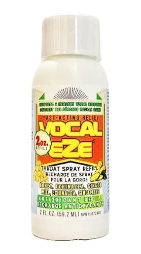 Vocal Eze Natural 2 Fl Oz (Pack of 1) Throat Spray | Artist-Endorsed Herbal Remedy for Sore, Hoarse, Dry Throats thumbnail 4