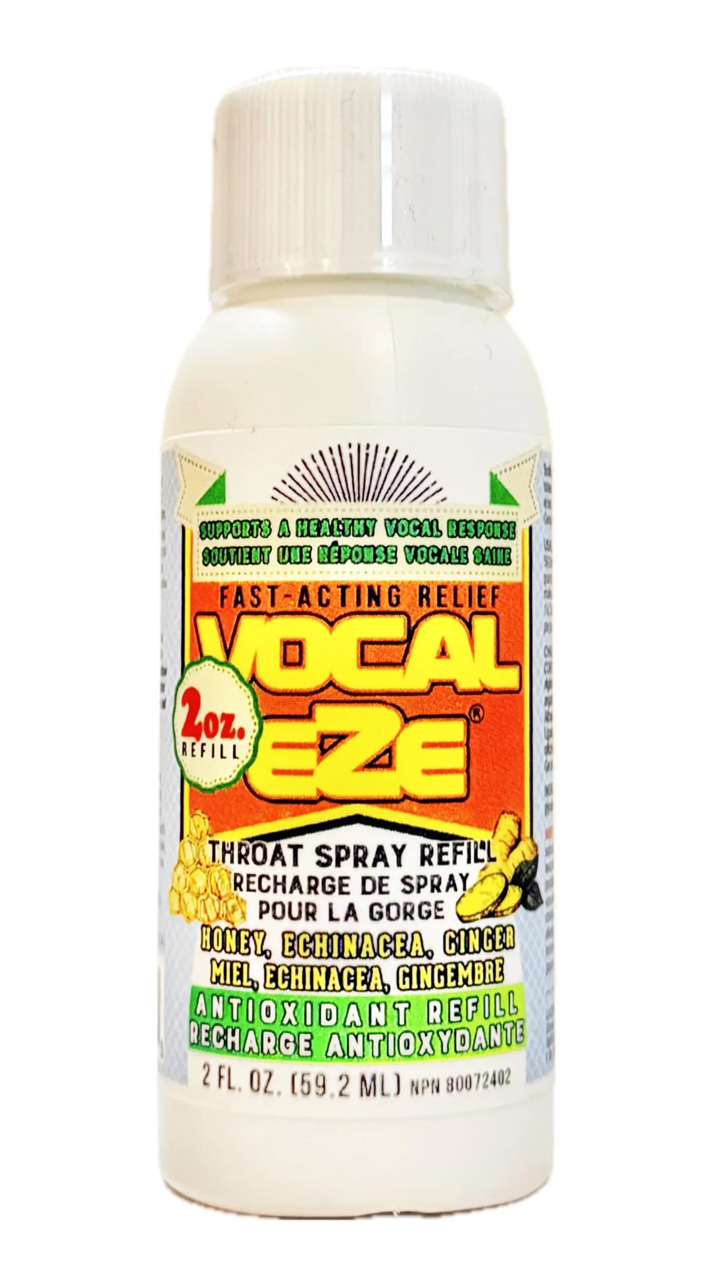 Vocal Eze Natural 2 Fl Oz (Pack of 1) Throat Spray | Artist-Endorsed Herbal Remedy for Sore, Hoarse, Dry Throats - view 4