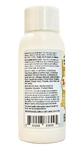 Vocal Eze Natural 2 Fl Oz (Pack of 1) Throat Spray | Artist-Endorsed Herbal Remedy for Sore, Hoarse, Dry Throats thumbnail 6