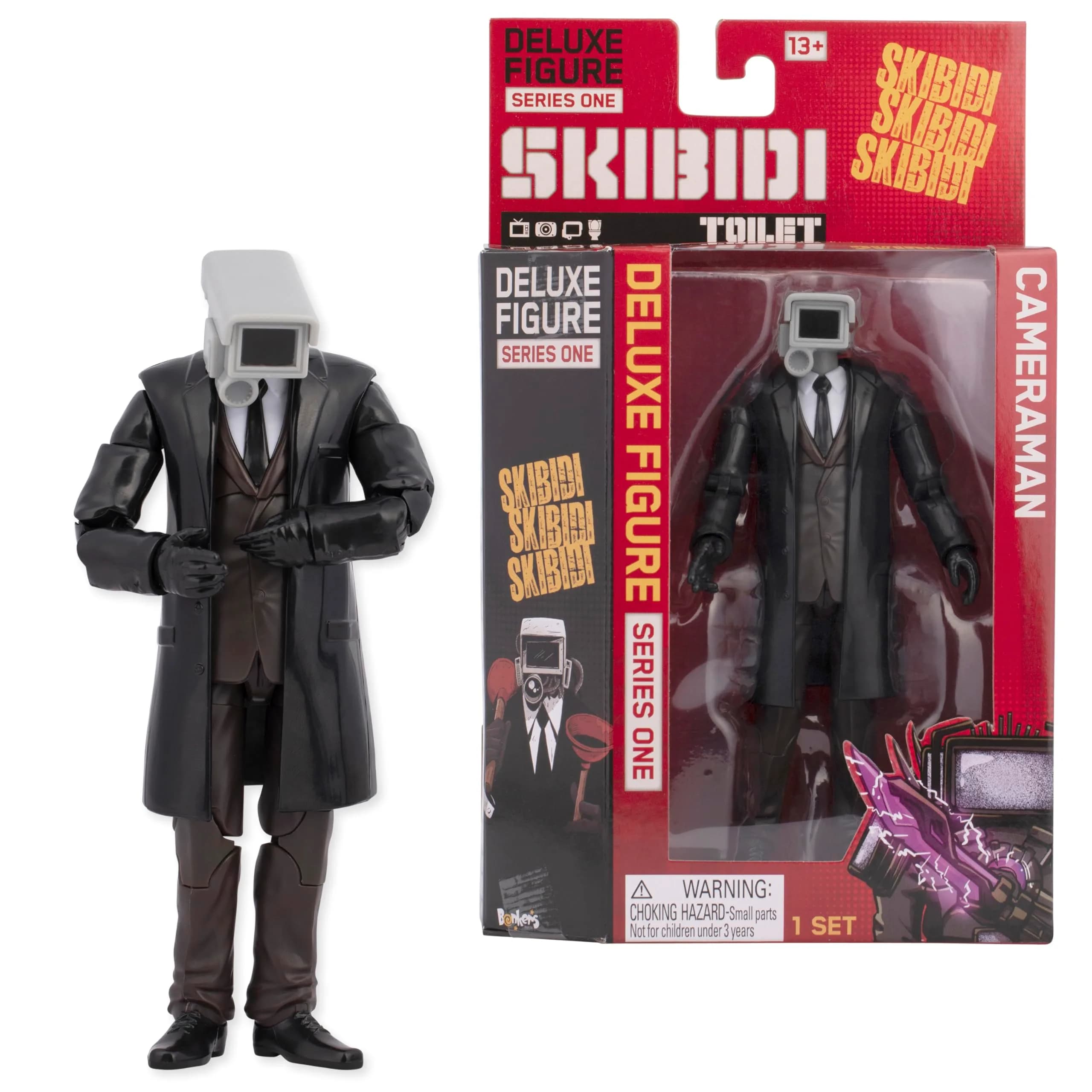 Skibidi Toilet Dark TV Man Deluxe Figure 15.24cm (6") | Officially Licensed YouTube Animation Sensation — Cameraman