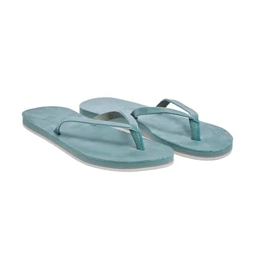 Hari Mari Meadows Women's Classic Leather Flip Flops Size 9 Sage | All-Day Comfort & Style thumbnail 1