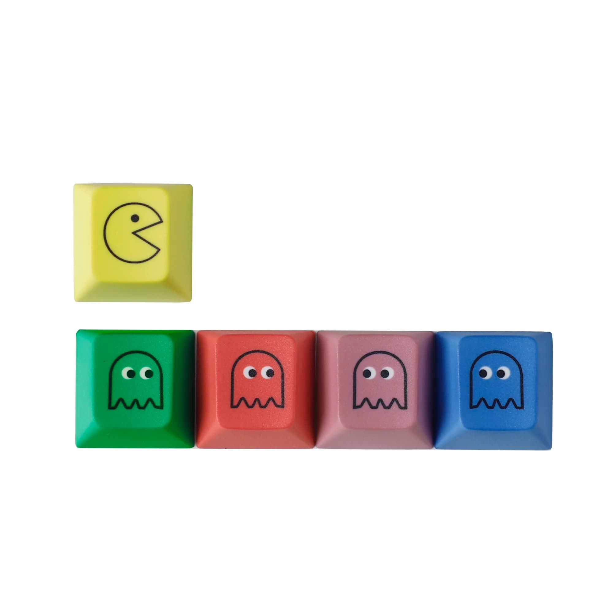 Mechkeeb Cherry Pacman 5-Key Dye-Sub PBT Keycap Set | Retro Gaming Style — Cherry Pacman 5 Keys