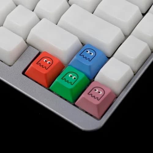 Mechkeeb Cherry Pacman 5-Key Dye-Sub PBT Keycap Set | Retro Gaming Style thumbnail 4
