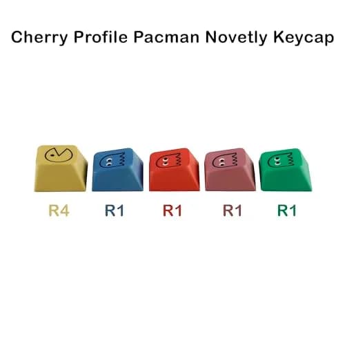 Mechkeeb Cherry Pacman 5-Key Dye-Sub PBT Keycap Set | Retro Gaming Style thumbnail 2