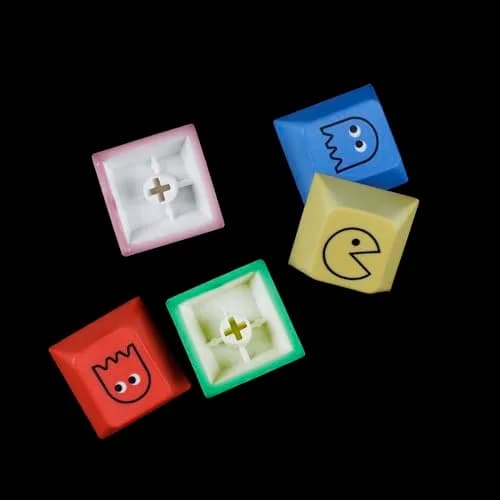 Mechkeeb Cherry Pacman 5-Key Dye-Sub PBT Keycap Set | Retro Gaming Style thumbnail 3