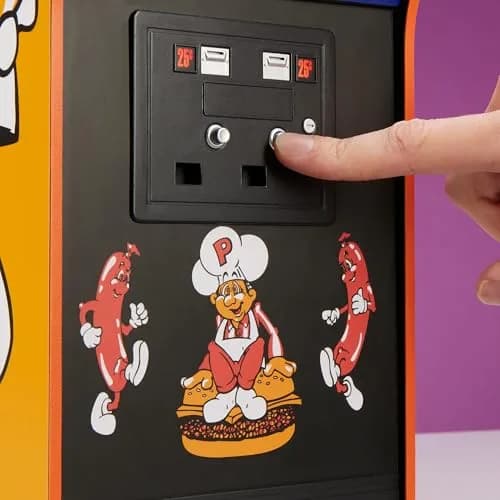 Quarter Arcades Burger Time 1/4 Scale Mini Arcade | Authentic Wooden Replica with 5-inch TFT Screen thumbnail 5