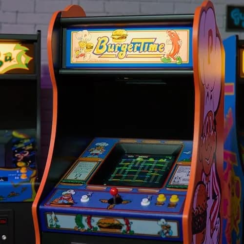 Quarter Arcades Burger Time 1/4 Scale Mini Arcade | Authentic Wooden Replica with 5-inch TFT Screen thumbnail 2