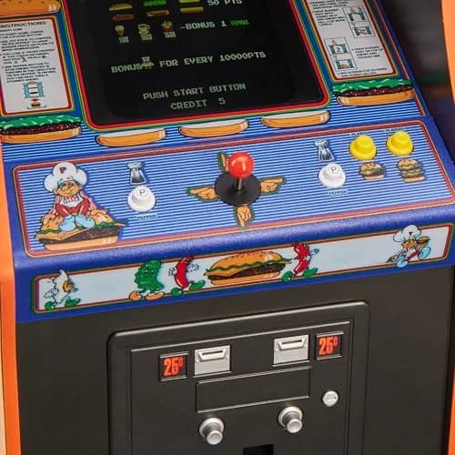 Quarter Arcades Burger Time 1/4 Scale Mini Arcade | Authentic Wooden Replica with 5-inch TFT Screen thumbnail 4