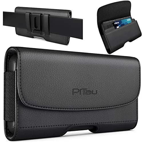 BOMEA Leather Holster for iPhone 17 Pro 16 16e 15 14 13 12 11 XR Xs Cell Phone Case | Magnetic Closure & Belt Clip thumbnail 1