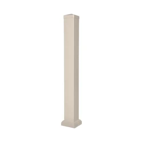 Weatherables Vinyl Railing Posts 54 in. Height Khaki | Vinyl Post Kit for Decking thumbnail 1