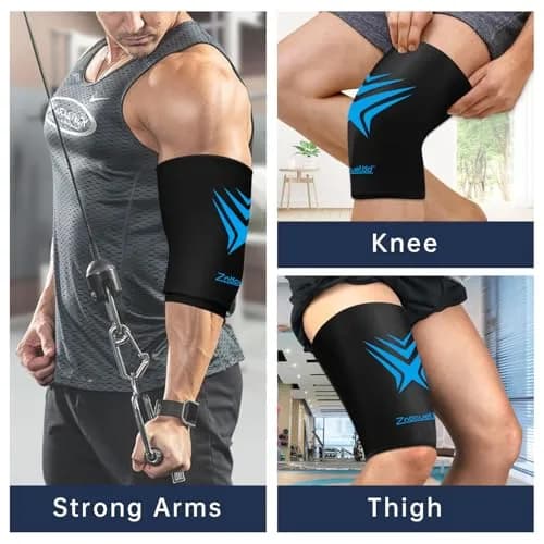 ZNÖCUETÖD Knee Ice Pack Wrap Extended Compression Sleeve 27cm (10.6 inch) | Reusable Gel Cold Therapy for Pain Relief thumbnail 4