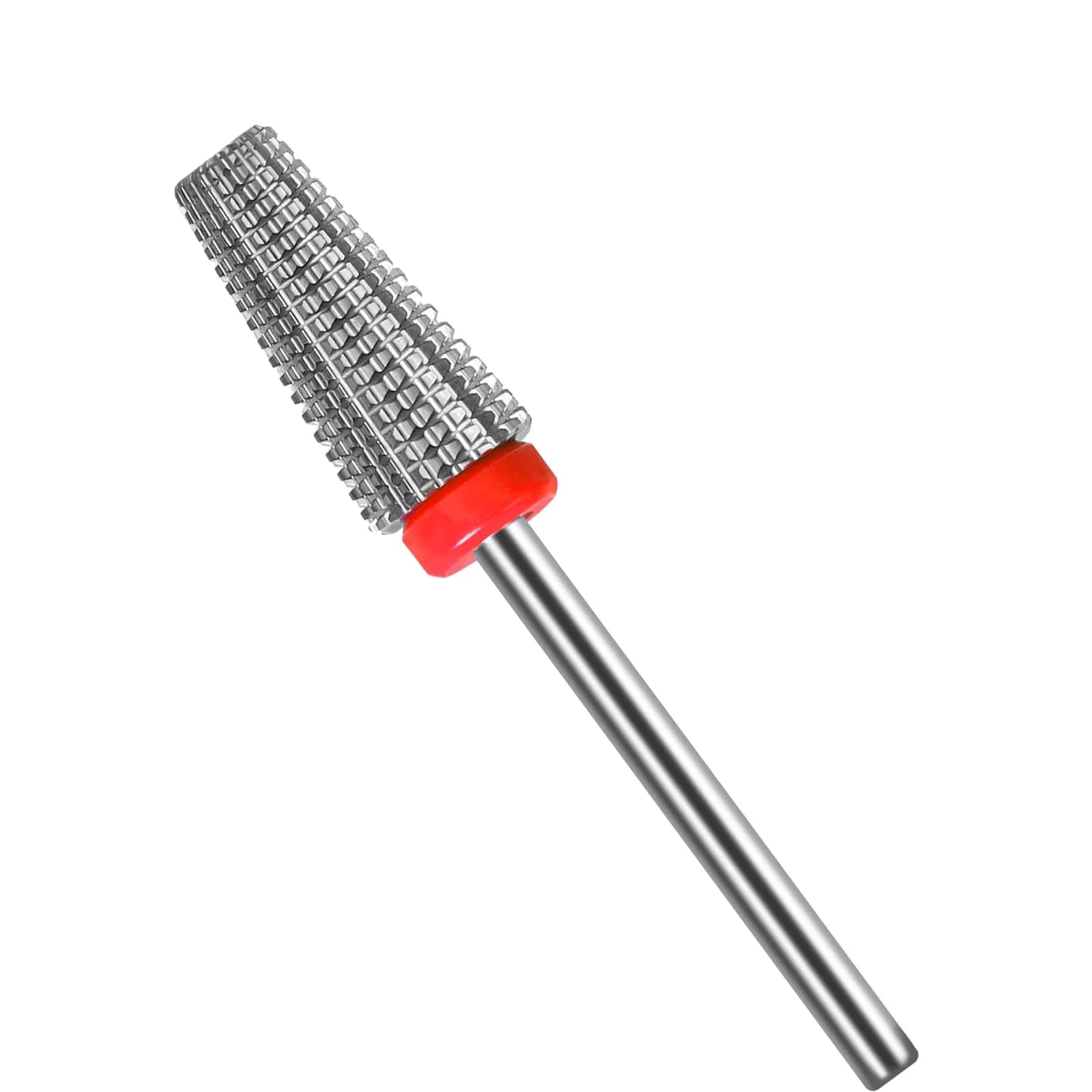 SQULIGT 5 in 1 Fine-F Tungsten Carbide Nail Drill Bit - Silver | Precision Acrylic & Gel Polish Removal - main product image