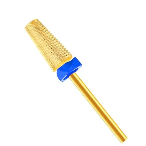 SQULIGT 5 in 1 Tungsten Carbide Nail Drill Bit Medium Golden | Professional Efile Bit for Acrylics & Gels thumbnail 1