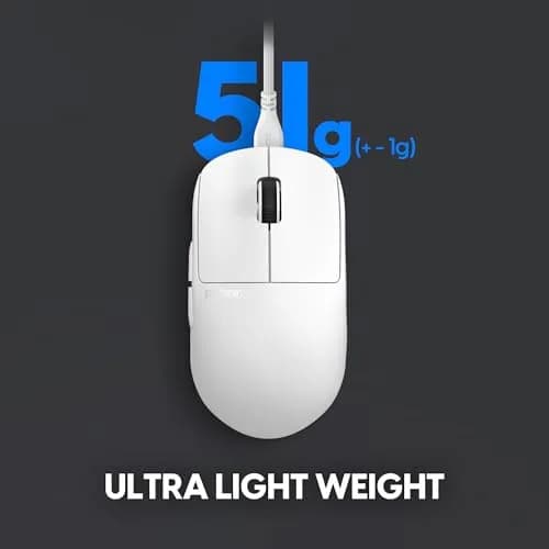 Pulsar Gaming Gears X2H Wired Gaming Mouse Medium White | High-Performance, Lightweight, 26000 DPI thumbnail 3