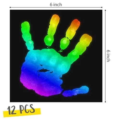 Spakon Heat Sensitive Sheet 12 Pcs | 15 x 15 cm (6 x 6 Inch) Color Changing Science Experiment Material thumbnail 2