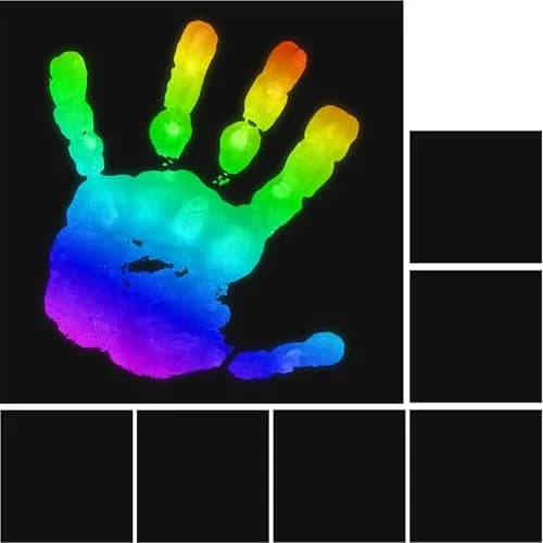 Spakon Heat Sensitive Sheets 25.4 x 25.4 cm (10 x 10 Inch) | 6 Color Changing Sheets for Science Experiments thumbnail 1