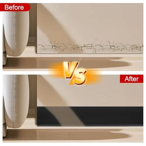 Storystore Wall Baseboard Trim 4 Inch x 20 Feet | Flexible Self-Adhesive Rubber Wall Molding thumbnail 5