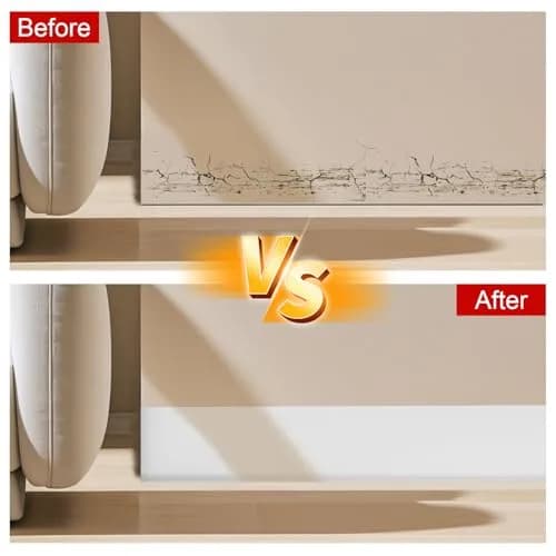 Storystore Flexible Self-Adhesive Rubber Baseboard Trim 10.16 cm x 12.19 m (4 Inch x 40 Feet) | Peel and Stick Wall Molding thumbnail 5