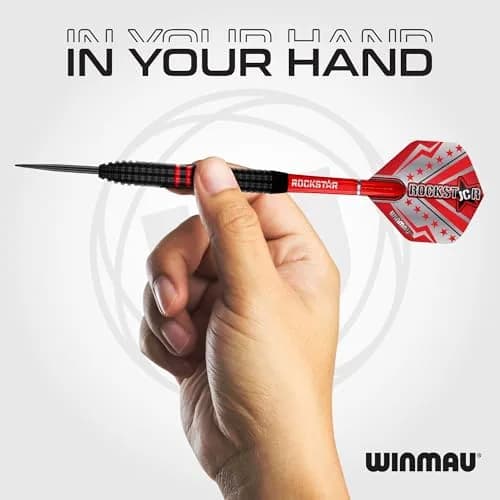 Winmau Darts Joe Cullen Rockstar 20g Brass Darts Set with Flights & Shafts | Precise Control & Iconic Style thumbnail 5