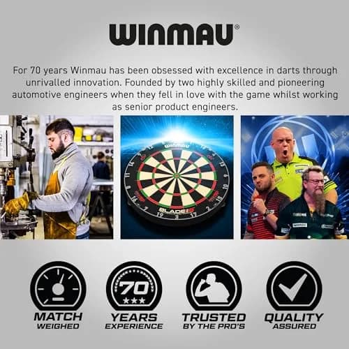 Winmau Darts Joe Cullen Rockstar 20g Brass Darts Set with Flights & Shafts | Precise Control & Iconic Style thumbnail 6