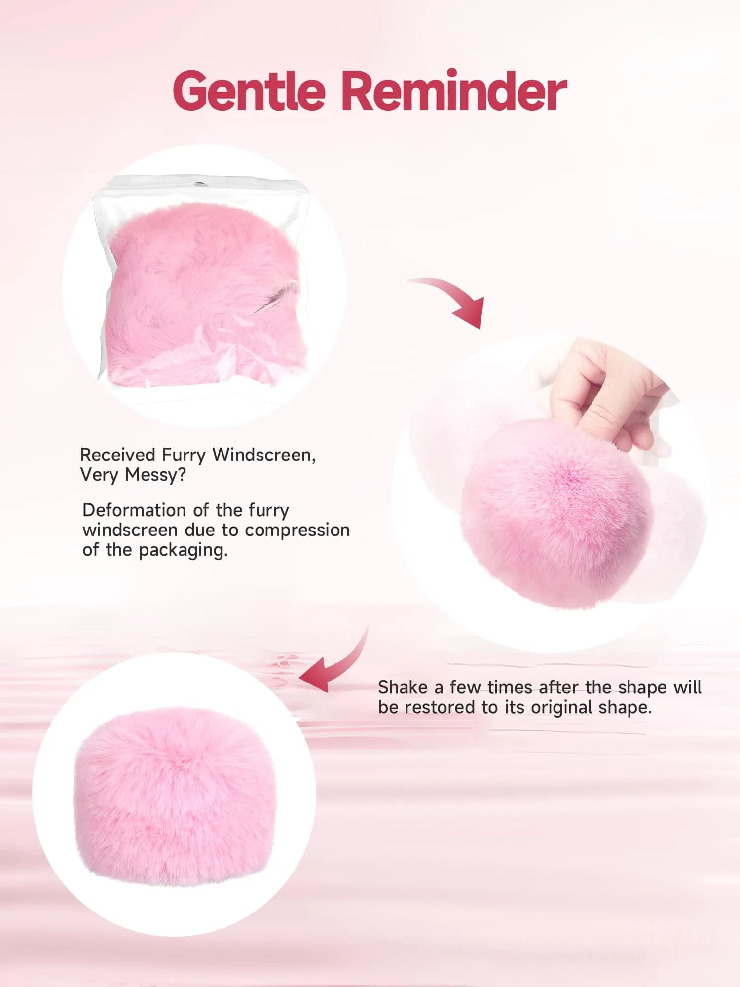 YOUSHARES Pink Furry Microphone Windscreen for Blue Yeti & USB Mics | 5cm (1.97in) Diameter - view 6