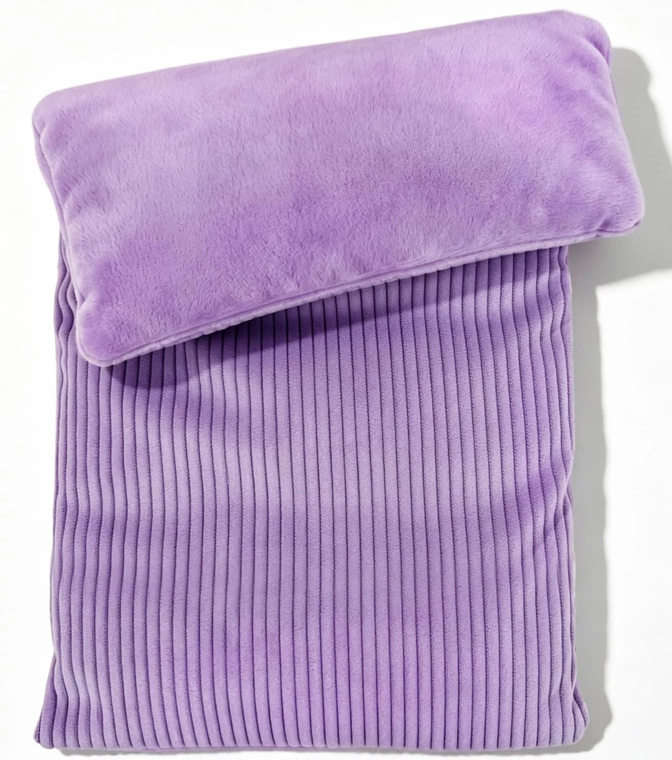 uncn Microwavable Heating Pad with Washable Cover Flaxseed Microwave Heat Pack 680 g (1.4 lb) | Soothing Moist Warmth for Relaxation — Purple