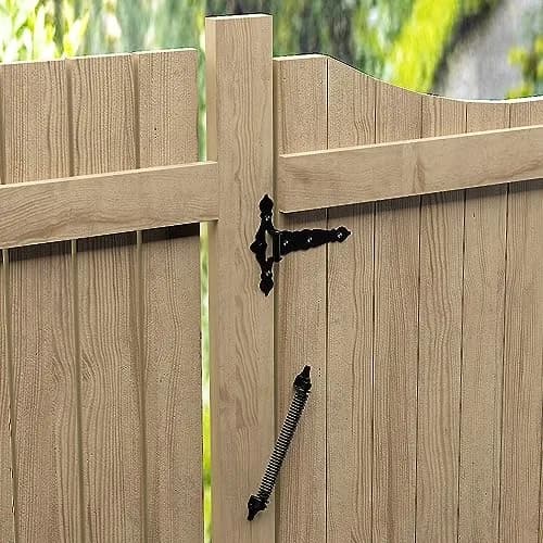 SKYSEN 14 Inch Black Self-Closing Fence Gate Spring | Heavy Duty Automatic Closure thumbnail 8