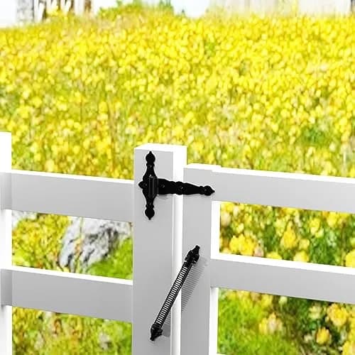 SKYSEN 14 Inch Black Self-Closing Fence Gate Spring | Heavy Duty Automatic Closure thumbnail 4