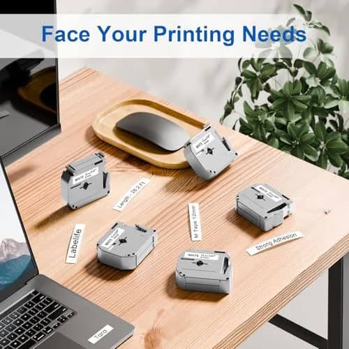 Labelife MK231 Label Tape 12mm White | Indoor Durable Non-Laminated Tape (70-120 chars) thumbnail 5