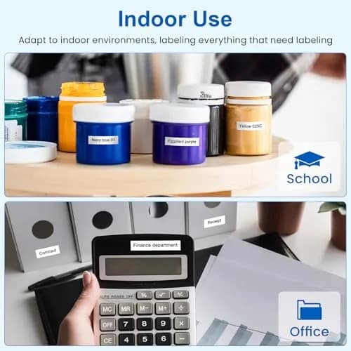 Labelife MK231 Label Tape 12mm White | Indoor Durable Non-Laminated Tape (70-120 chars) thumbnail 6