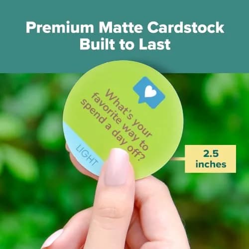 T MARIE Team Building Chips Game - 200 Prompts for Work & Employees | 100 Double-Sided Cards thumbnail 4