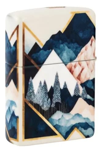 Zippo Mountain Collage Design 540 Matte Pocket Lighter | Windproof Metal Construction thumbnail 2